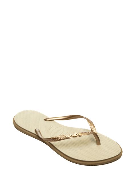 gold/beige slim point flip-flops HAVAIANAS | 4149584SLIM POINT-6842